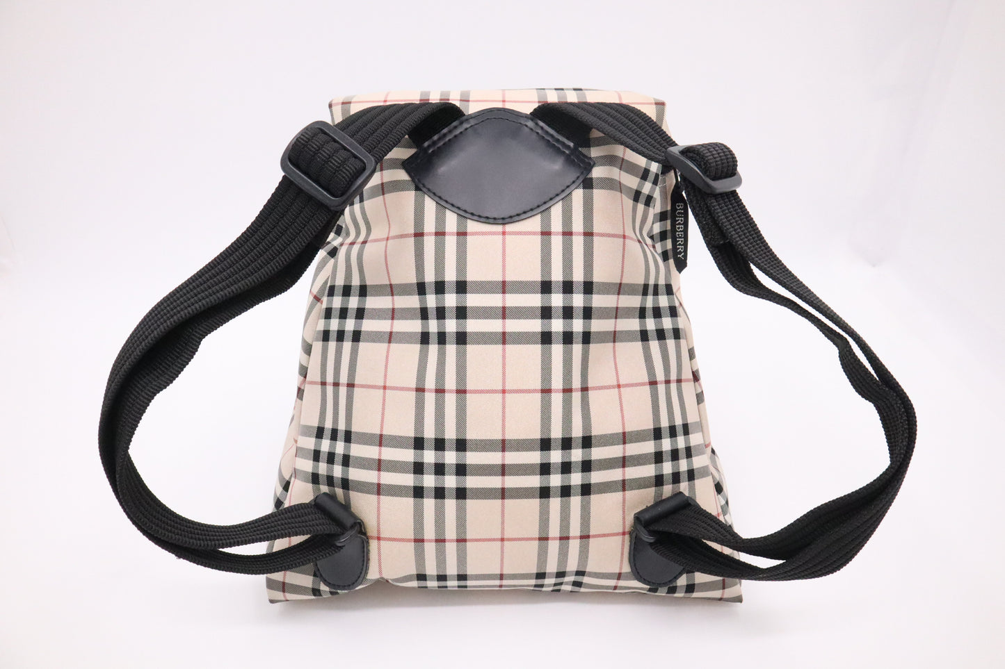 Burberry Backpack in Beige Check Nylon