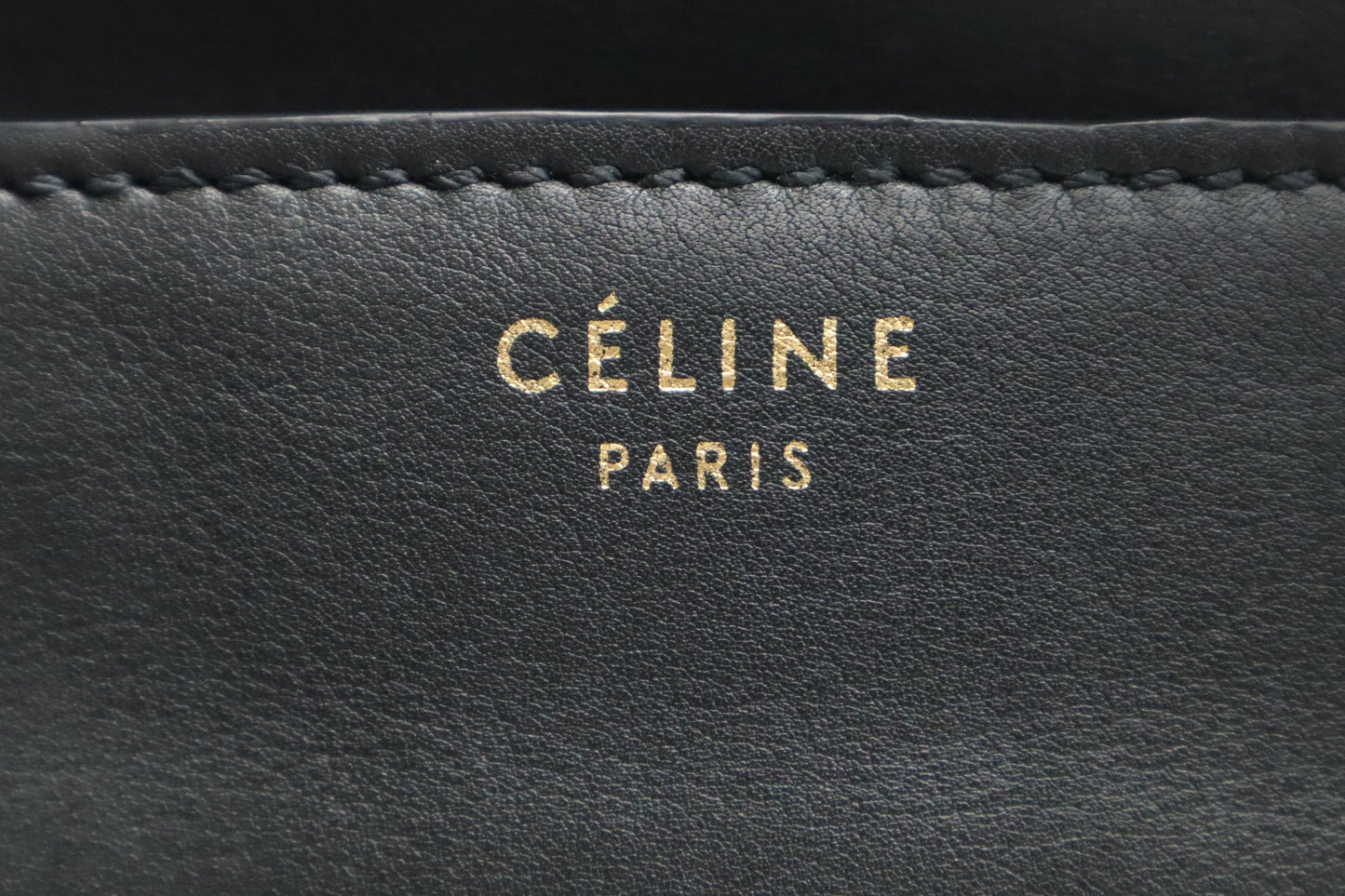 Celine Mini Luggage in Black Leather