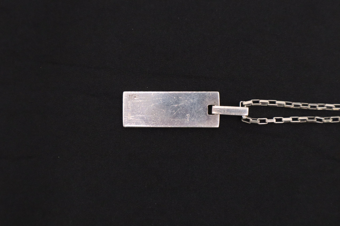 Gucci Rectangle Necklace in Sterling Silver