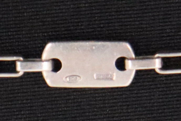 Gucci Rectangle Necklace in Sterling Silver
