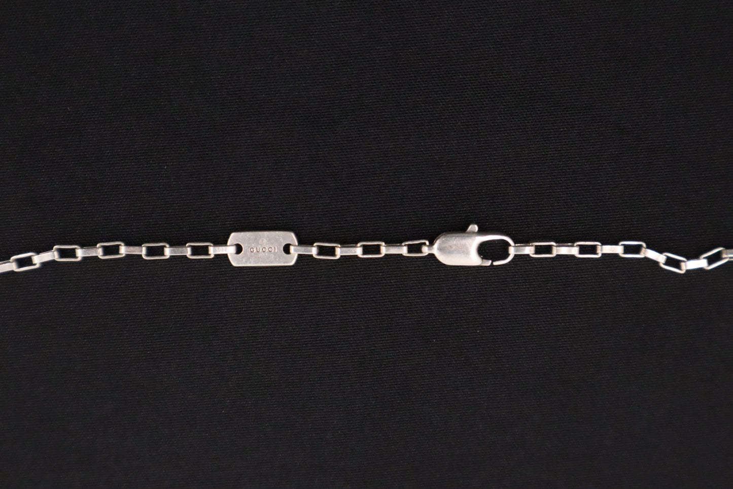 Gucci Rectangle Necklace in Sterling Silver