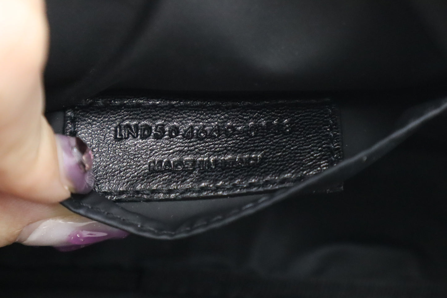 YSL Saint Laurent Loulou Cosmetic Pouch in Pink Chevron Leather