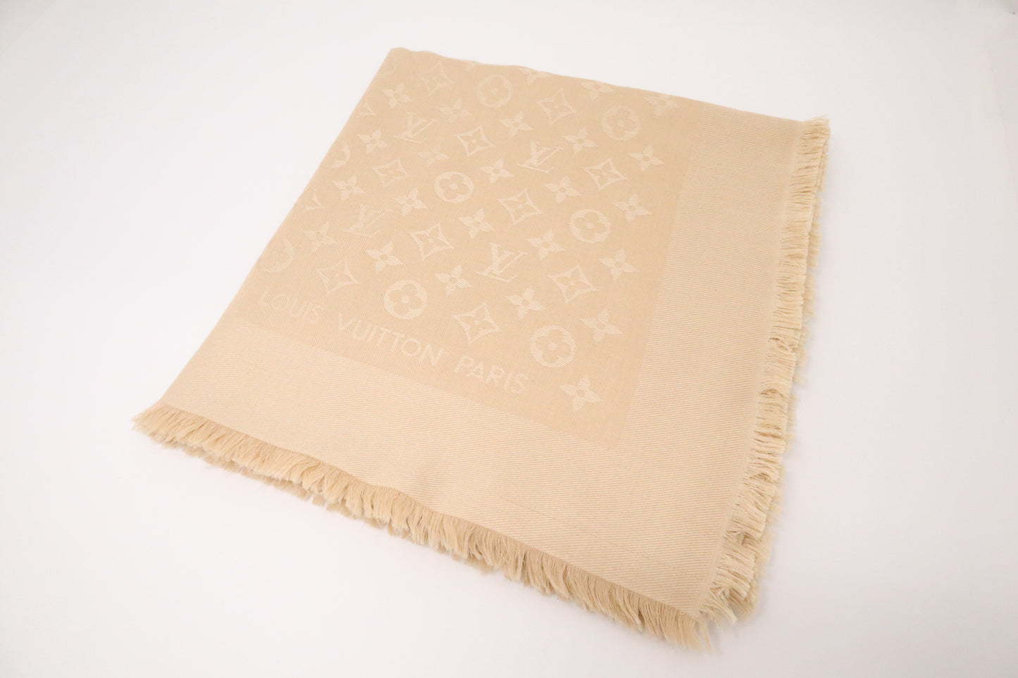 Louis Vuitton Scarf in Beige Monogram