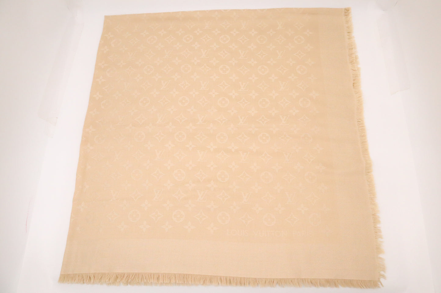 Louis Vuitton Scarf in Beige Monogram