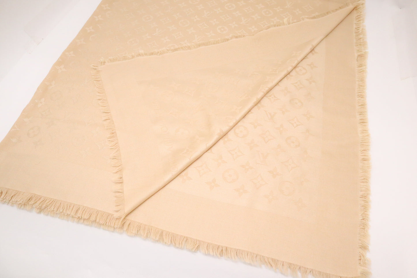 Louis Vuitton Scarf in Beige Monogram