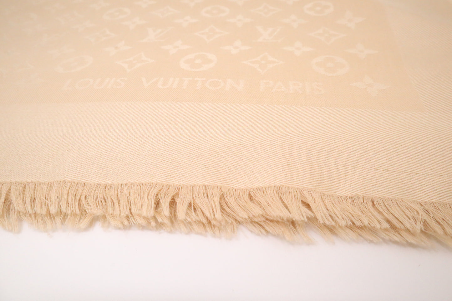 Louis Vuitton Scarf in Beige Monogram