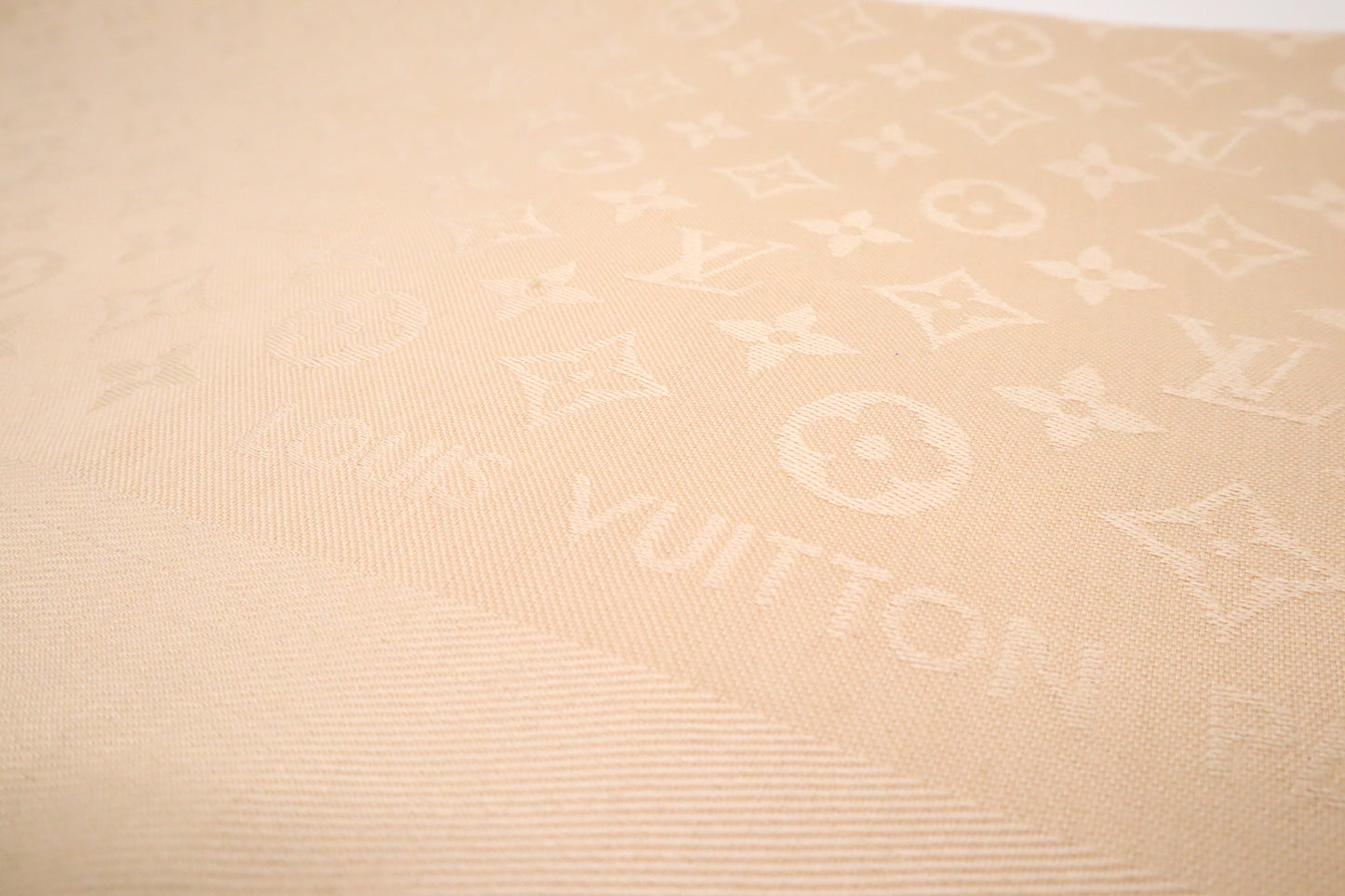 Louis Vuitton Scarf in Beige Monogram