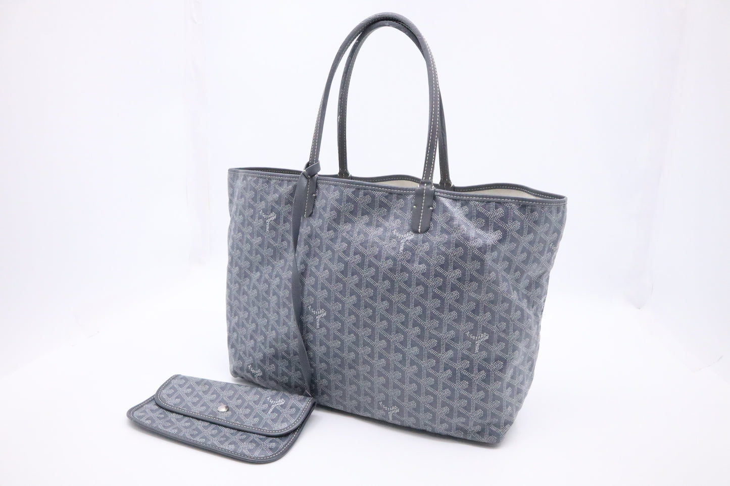 Goyard Saint Louis PM in Grey Goyardine Canvas