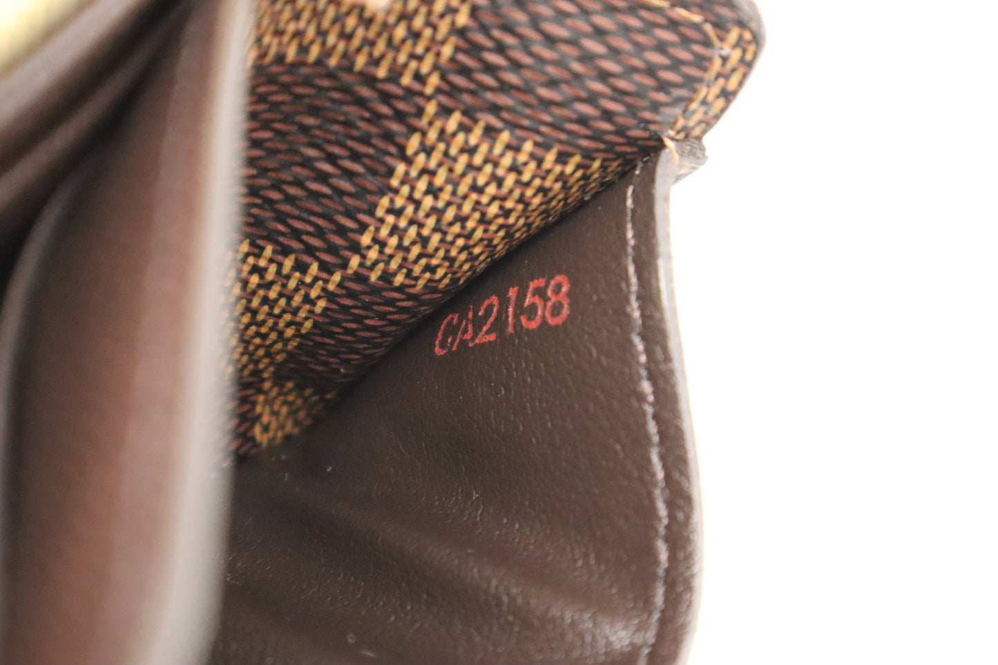 Louis Vuitton Sarah Wallet in Damier Ebene Canvas