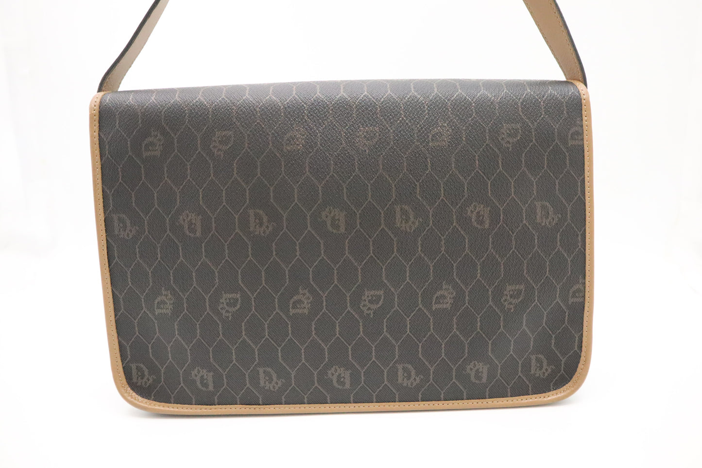 Dior Shoulder Bag in Black Honeycomb Canvas