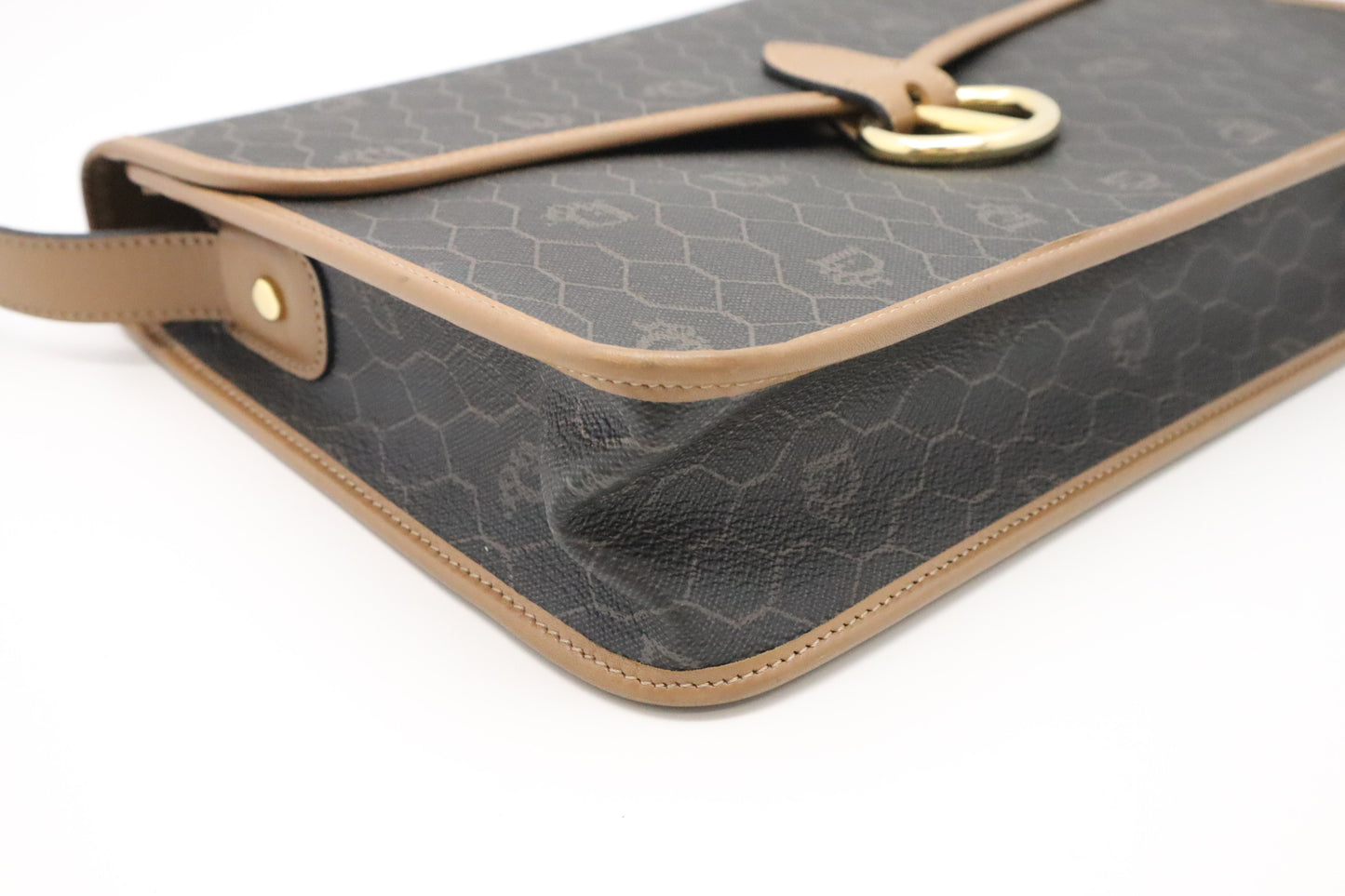 Dior Shoulder Bag in Black Honeycomb Canvas