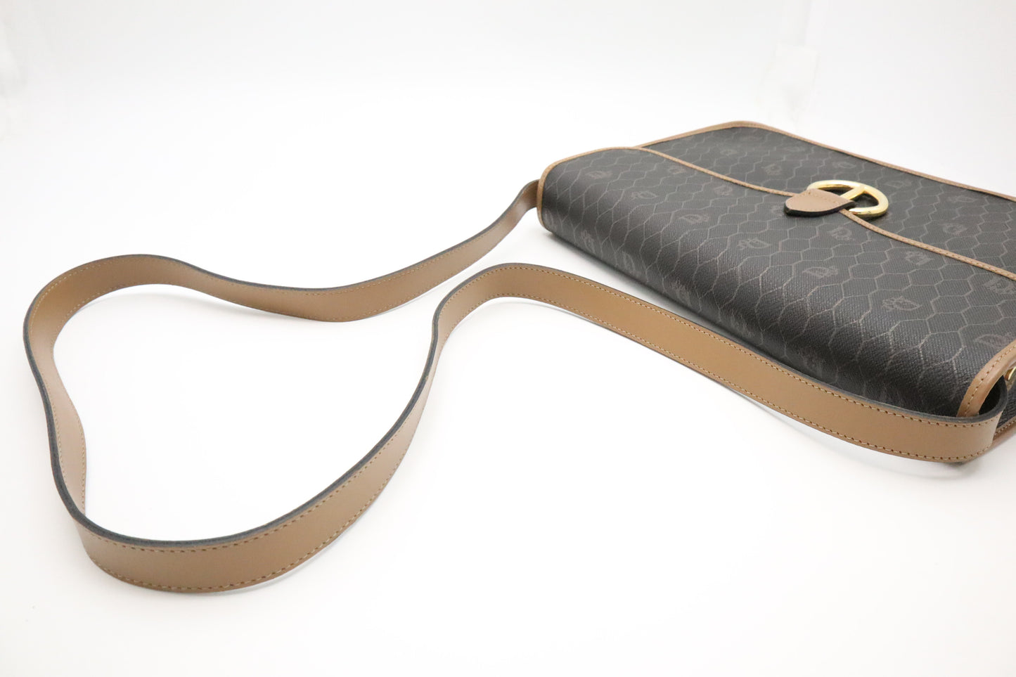 Dior Shoulder Bag in Black Honeycomb Canvas