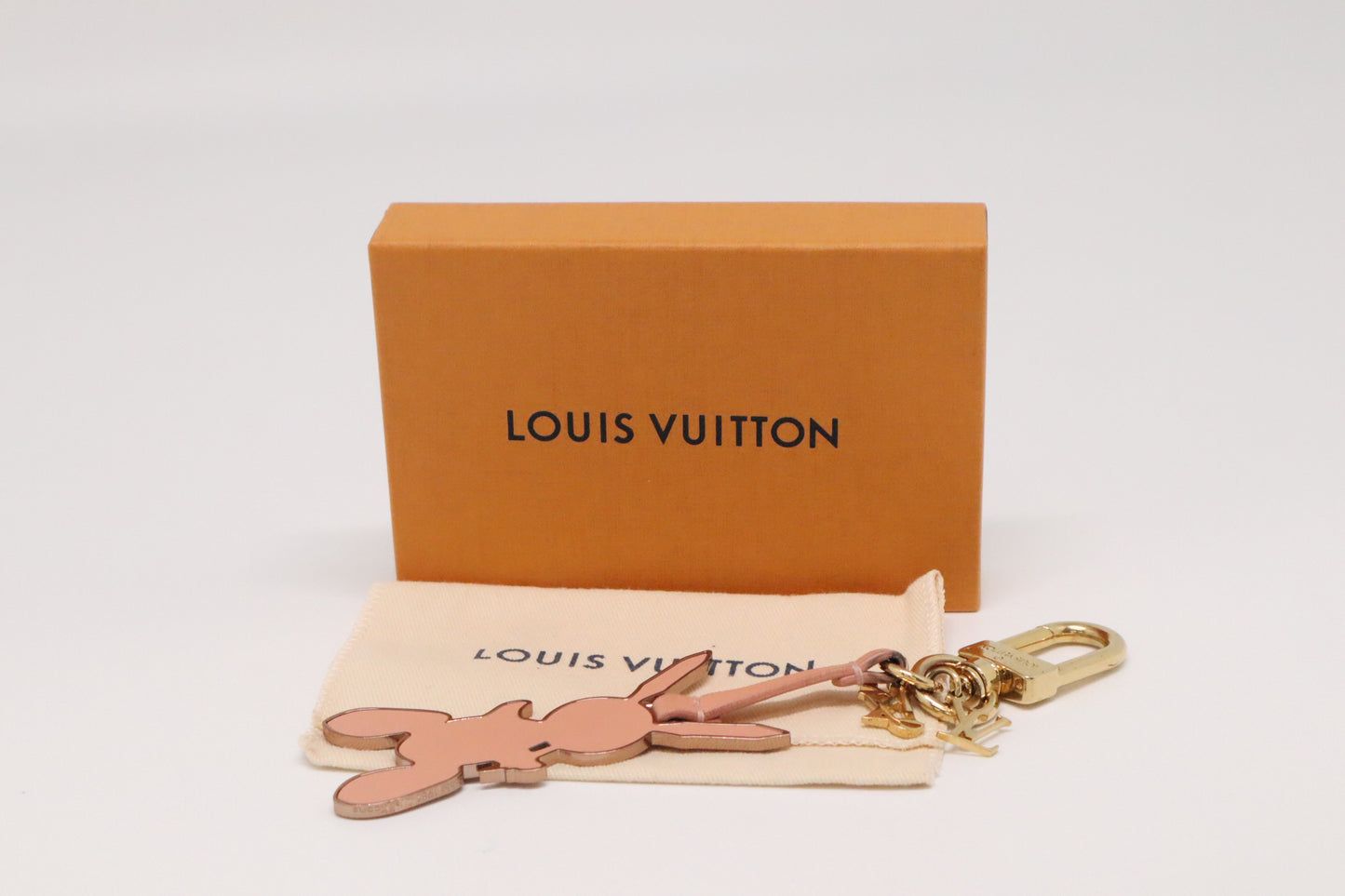 Louis Vuitton Rabbit Charm in Pink Leather