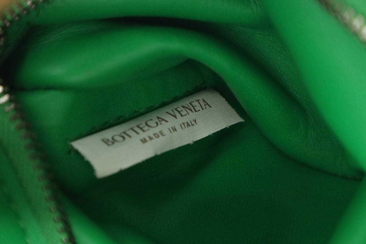 Bottega Veneta Cassette in Green Intrecciato Leather