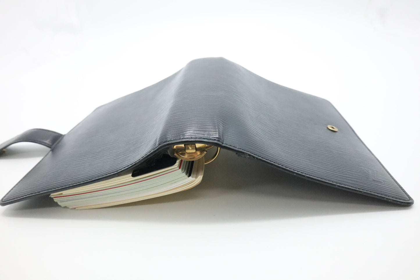 Louis Vuitton Agenda MM in Black Epi Leather