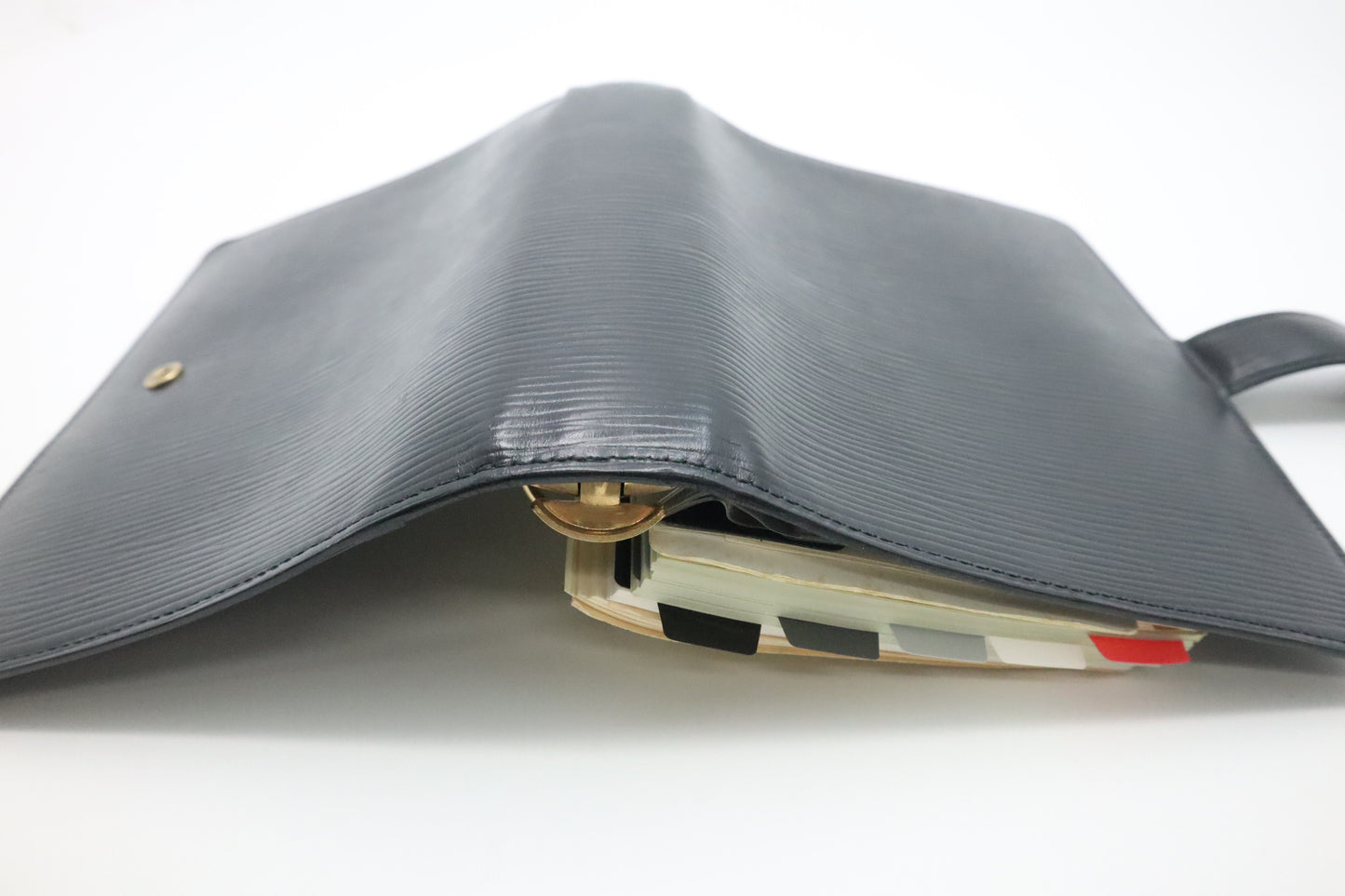 Louis Vuitton Agenda MM in Black Epi Leather