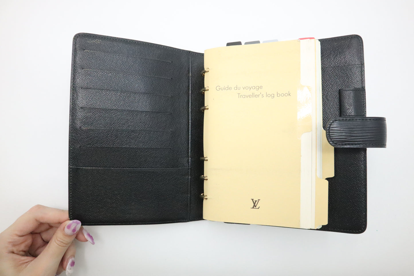 Louis Vuitton Agenda MM in Black Epi Leather
