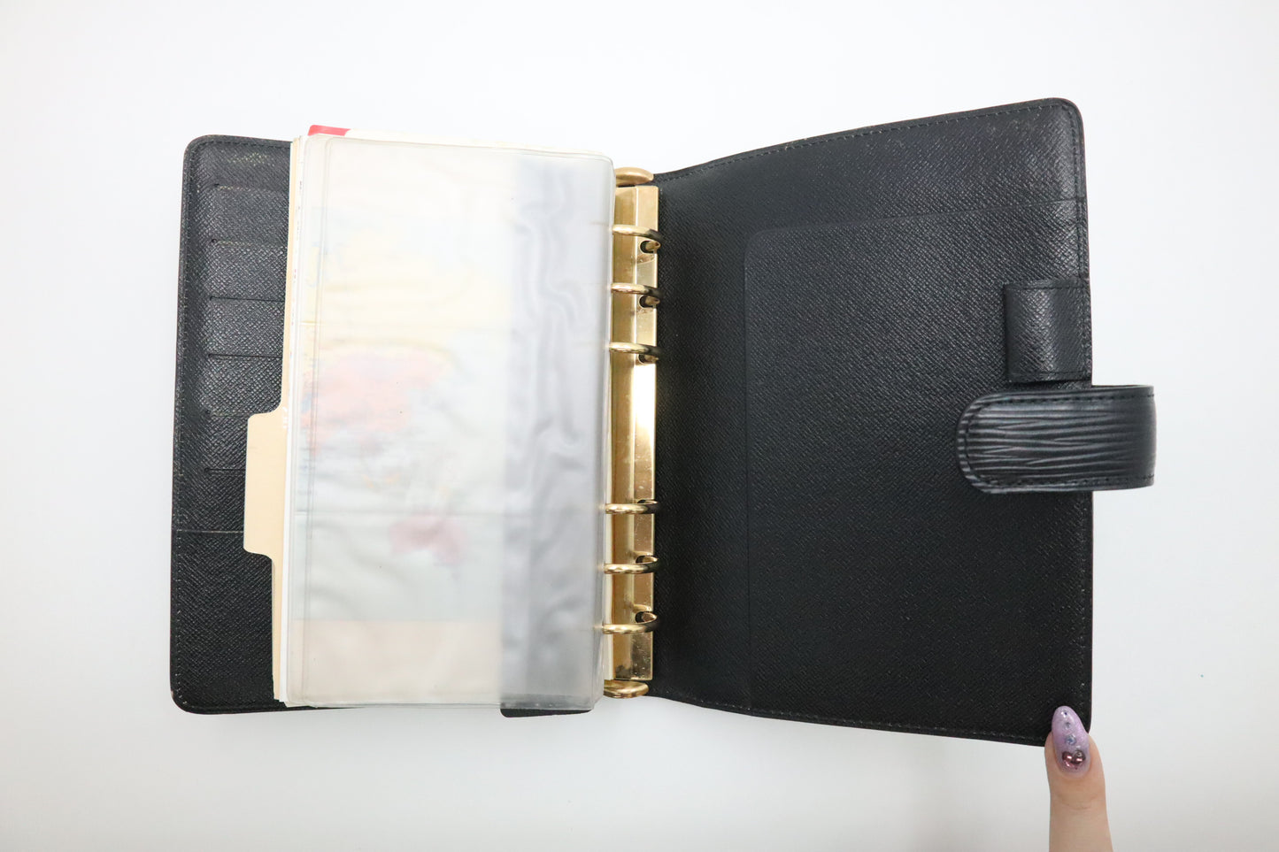 Louis Vuitton Agenda MM in Black Epi Leather