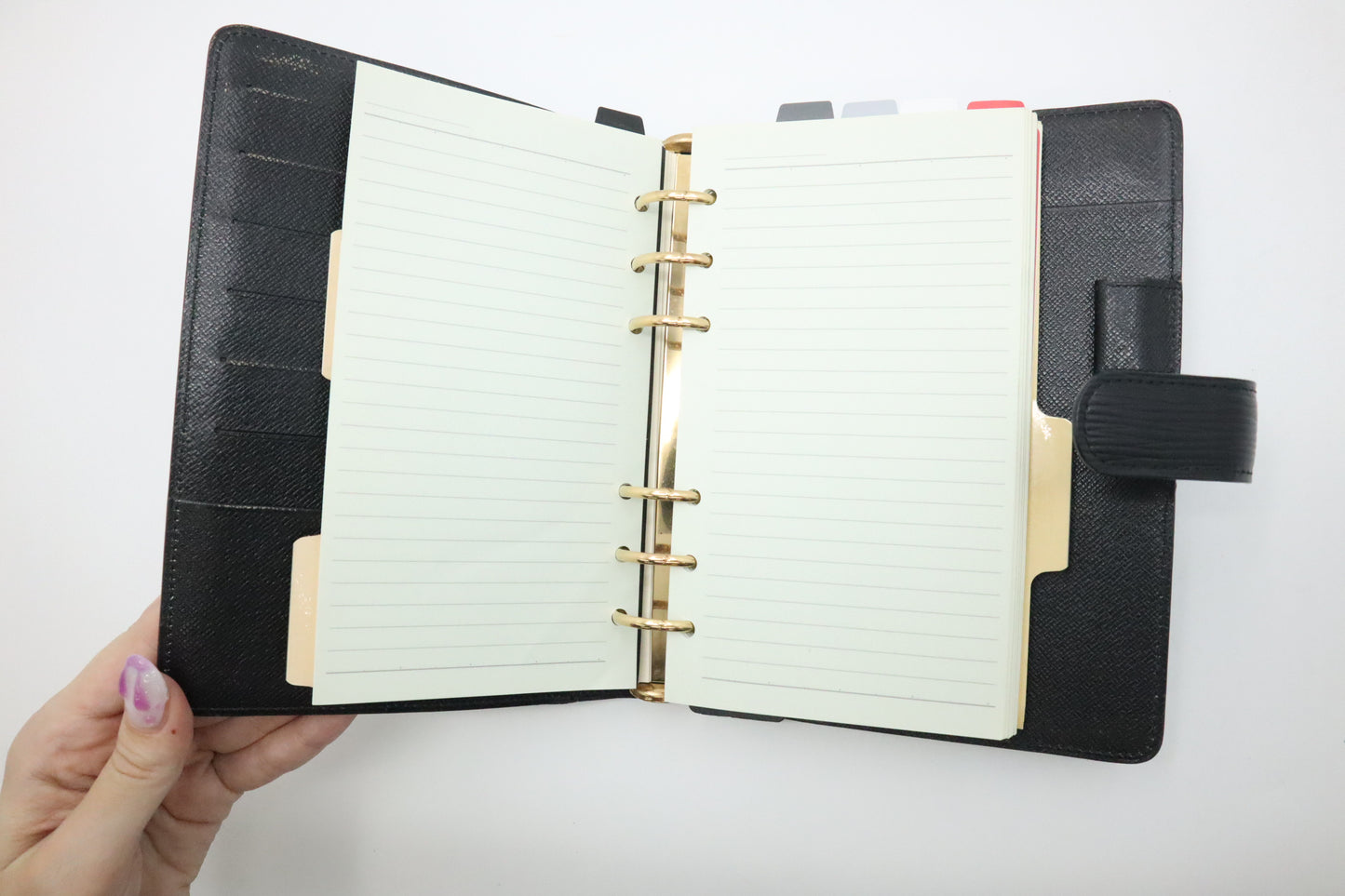 Louis Vuitton Agenda MM in Black Epi Leather