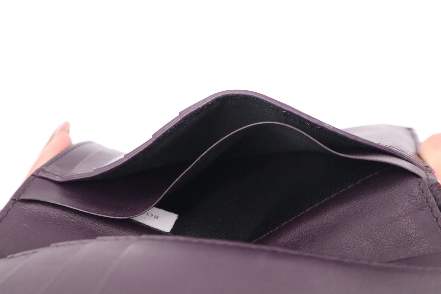 Bottega Veneta Wallet in Burgundy Intrecciato Leather