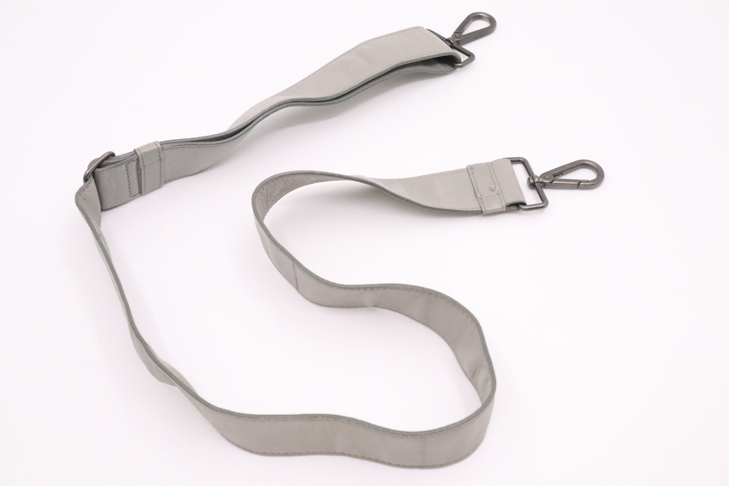 Prada Medium Bomber Tote in Gray Nappa Leather