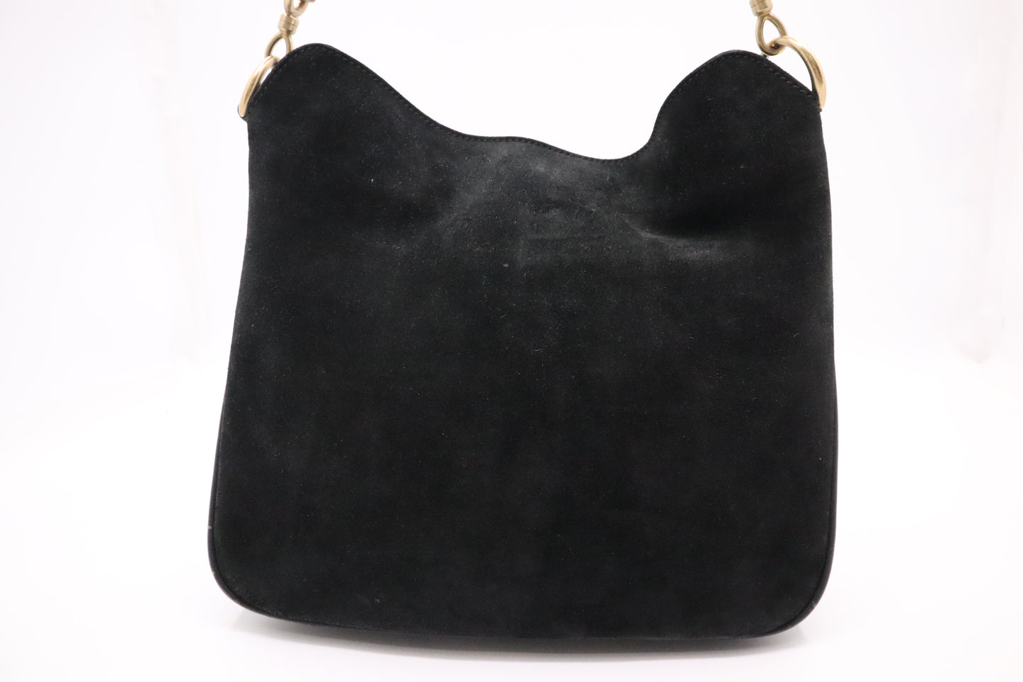 Gucci Shoulder Bag in Black Leather and Suede