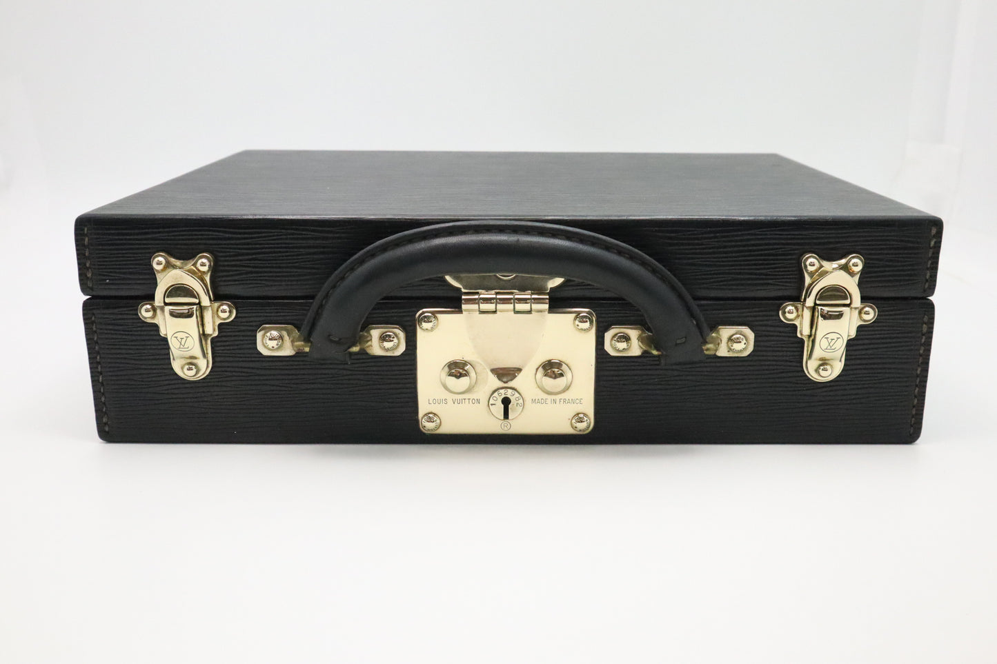 Louis Vuitton Jewelry Briefcase in Black Epi Leather