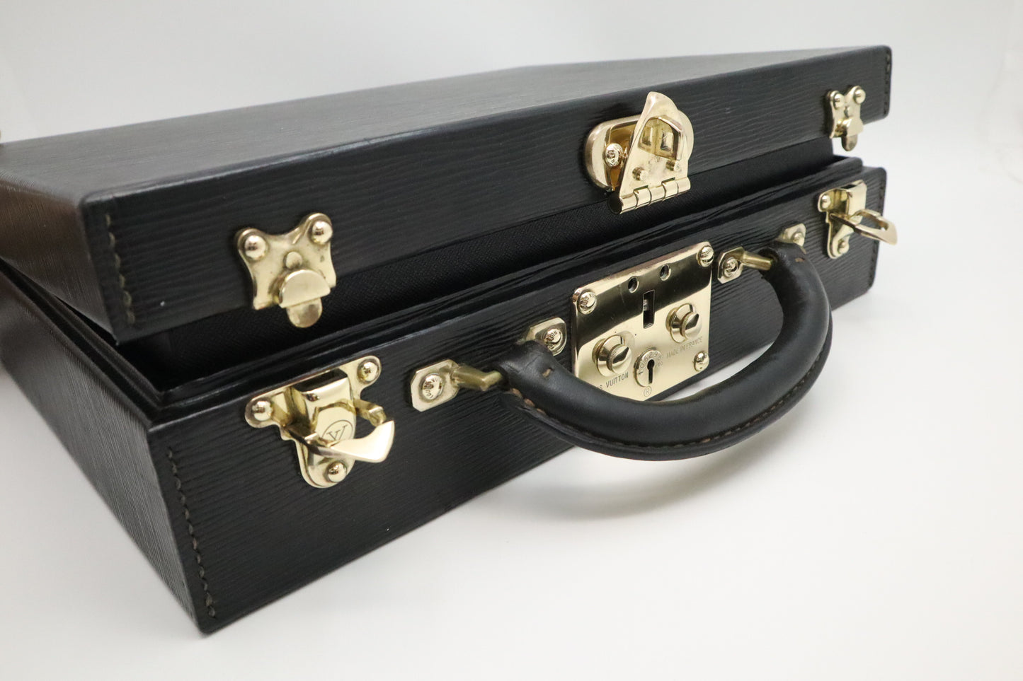Louis Vuitton Jewelry Briefcase in Black Epi Leather
