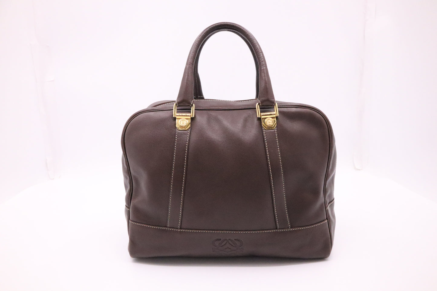 Loewe Bowling Bag in Brown Leather