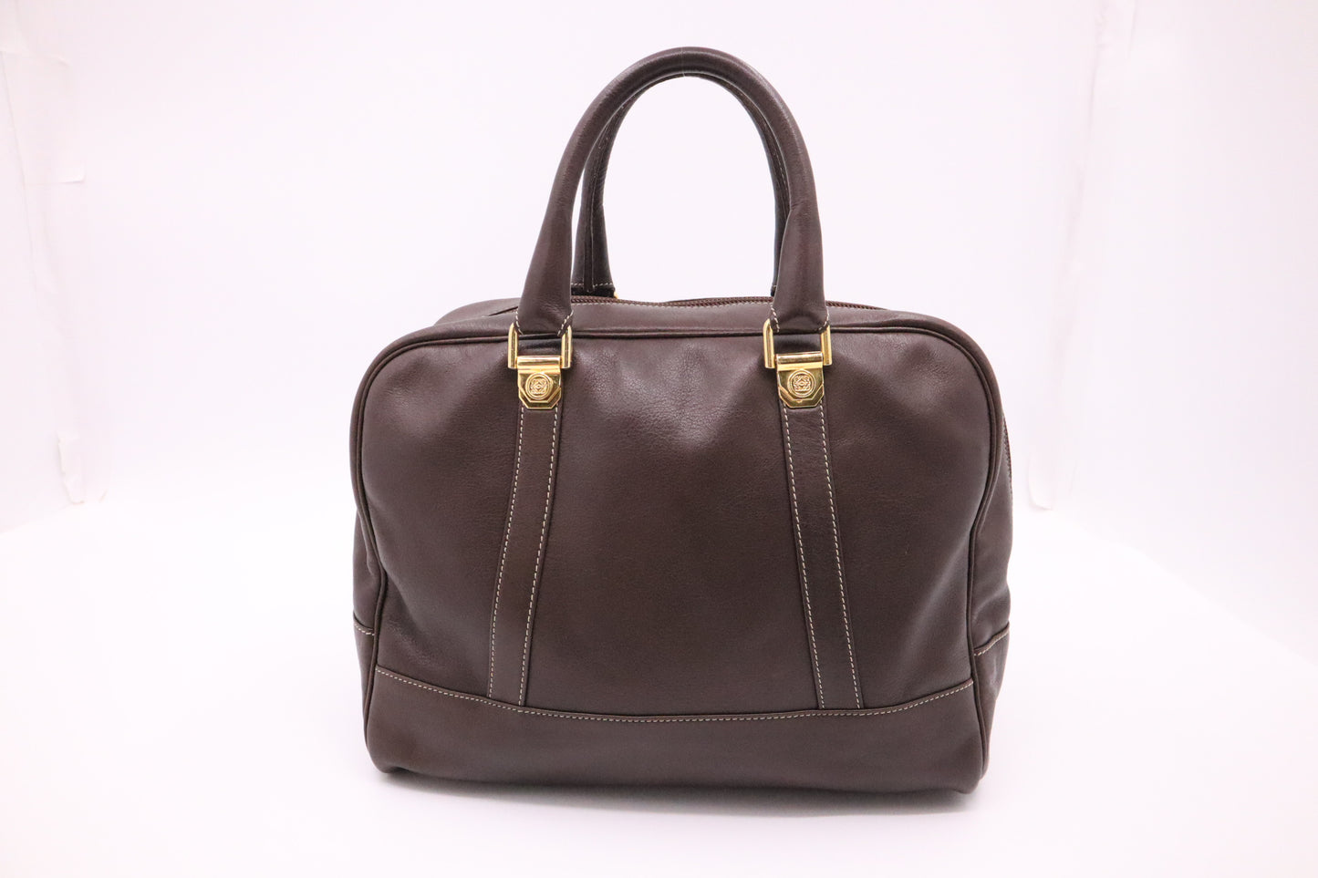 Loewe Bowling Bag in Brown Leather