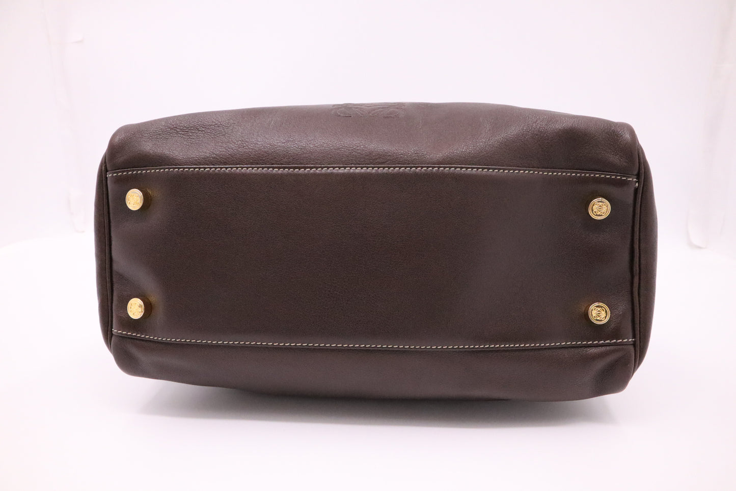 Loewe Bowling Bag in Brown Leather
