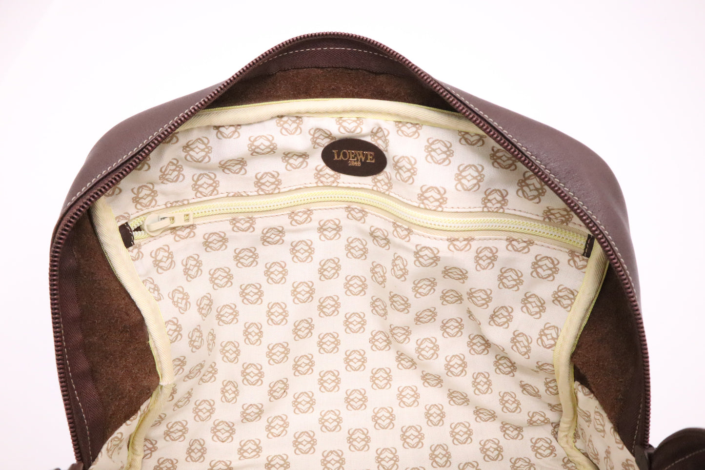 Loewe Bowling Bag in Brown Leather