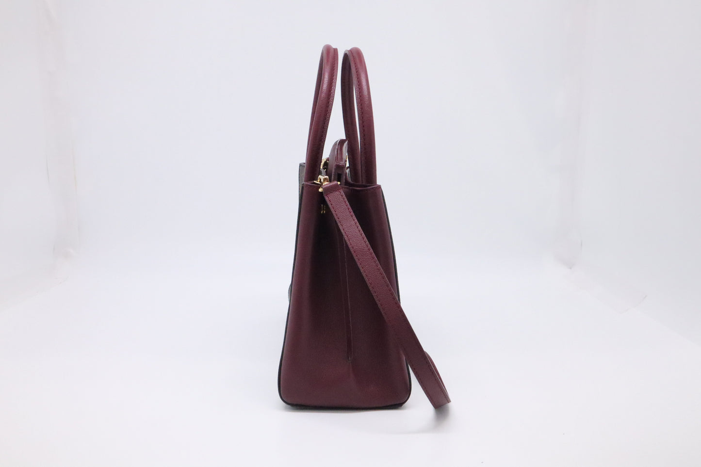 Louis Vuitton Florine Shoulder Bag in Burgundy Leather and Monogram Canvas