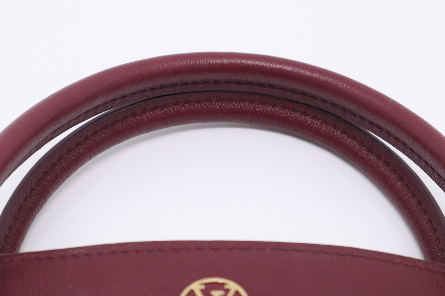 Louis Vuitton Florine Shoulder Bag in Burgundy Leather and Monogram Canvas