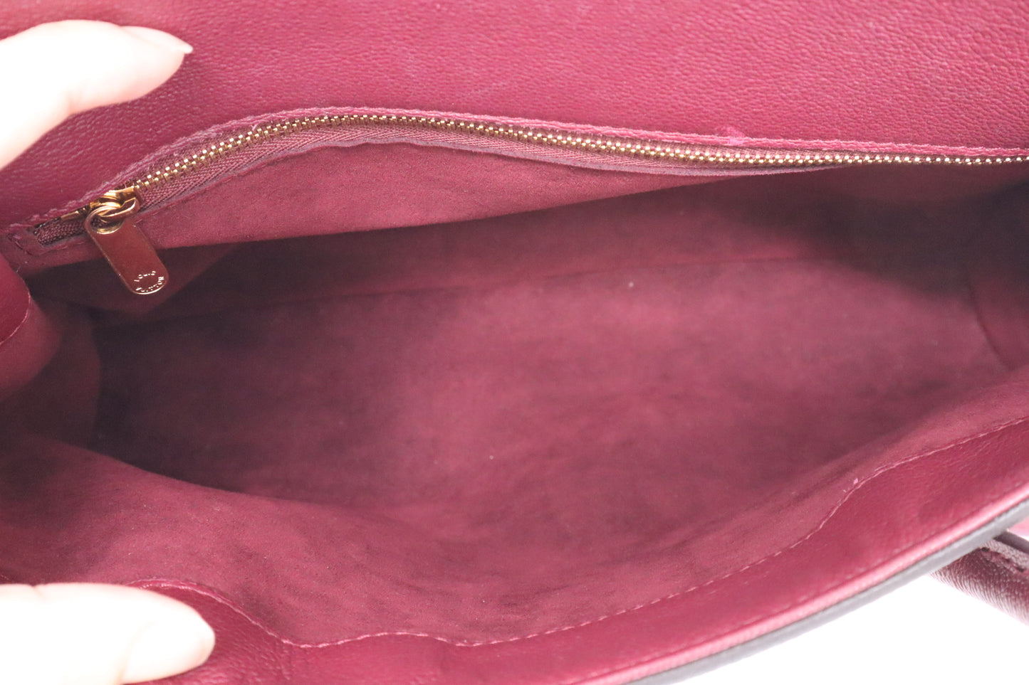 Louis Vuitton Florine Shoulder Bag in Burgundy Leather and Monogram Canvas