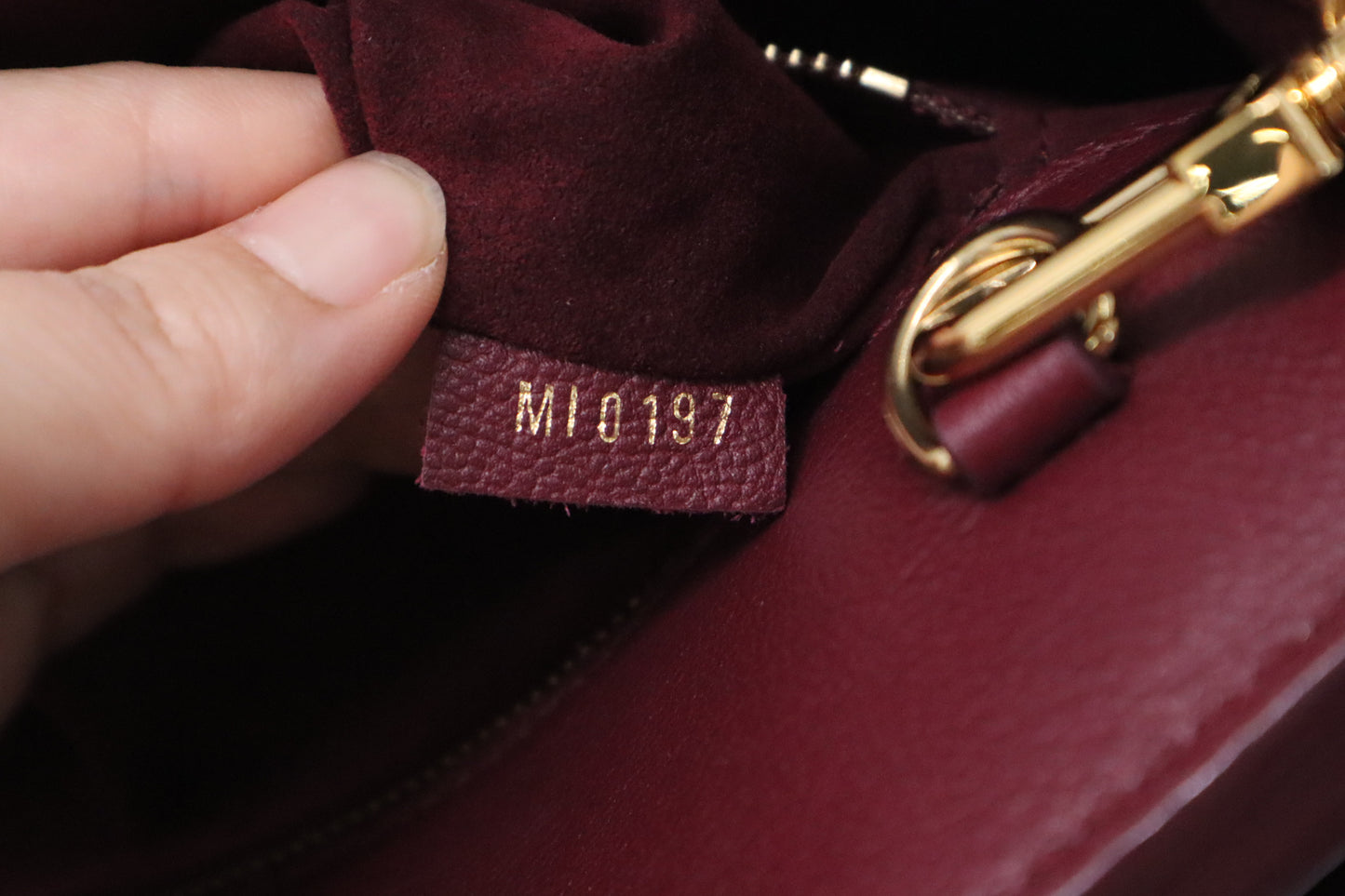 Louis Vuitton Florine Shoulder Bag in Burgundy Leather and Monogram Canvas