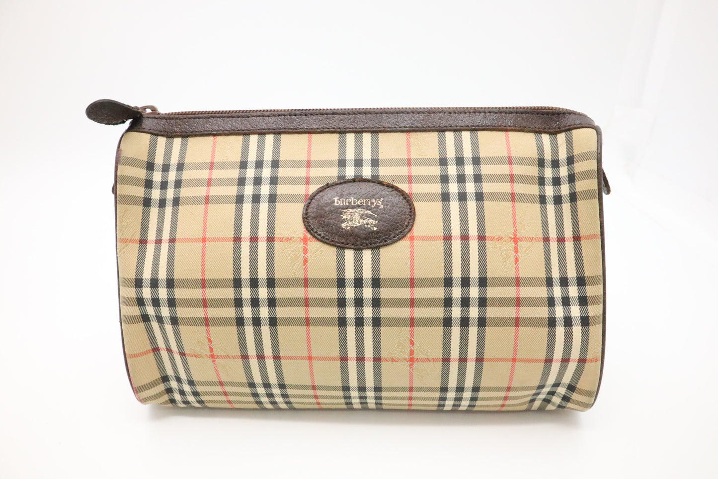 Burberry Clutch in Brown Canvas