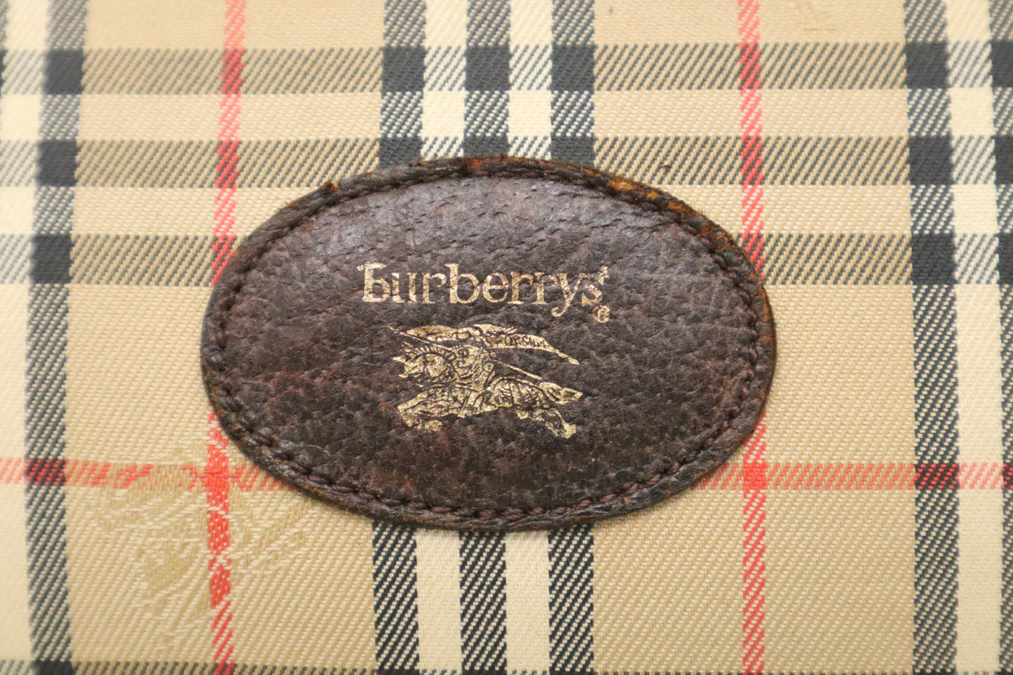 Burberry Clutch in Brown Canvas