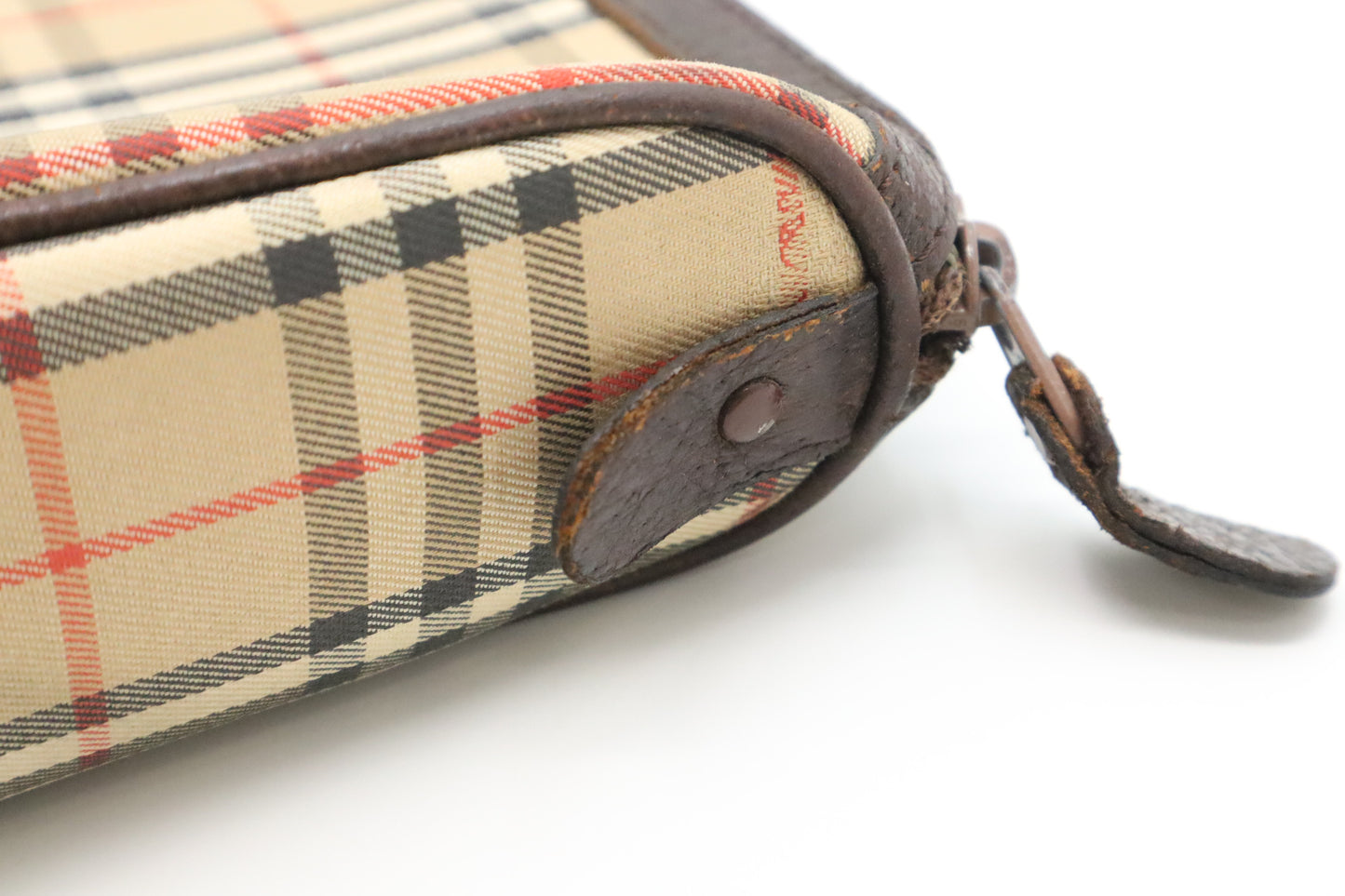 Burberry Clutch in Brown Canvas