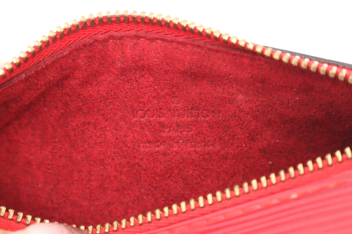 Louis Vuitton Paillon Pouch in Red Epi Leather