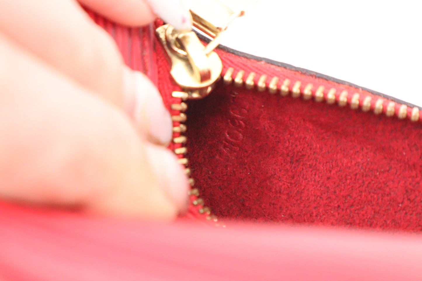 Louis Vuitton Paillon Pouch in Red Epi Leather