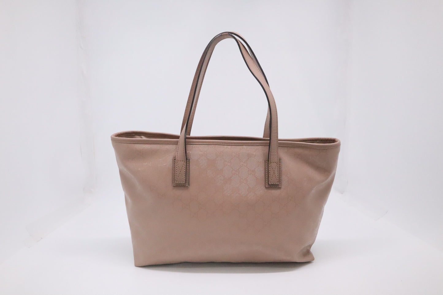 Gucci Inprime Tote in Pink Coated Canvas