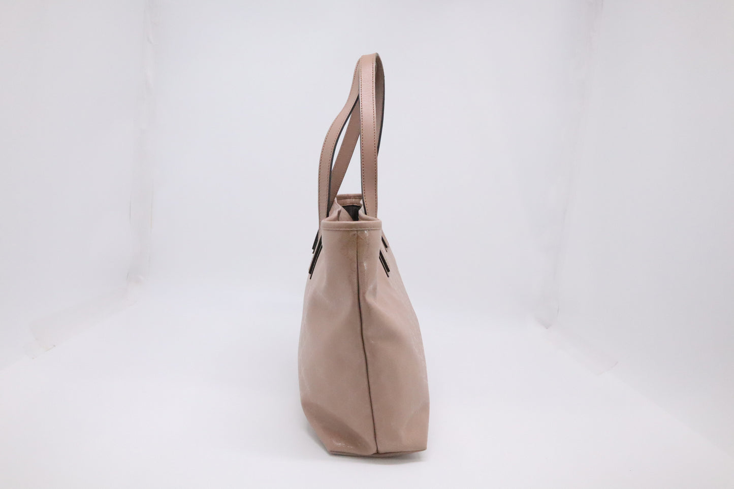 Gucci Inprime Tote in Pink Coated Canvas