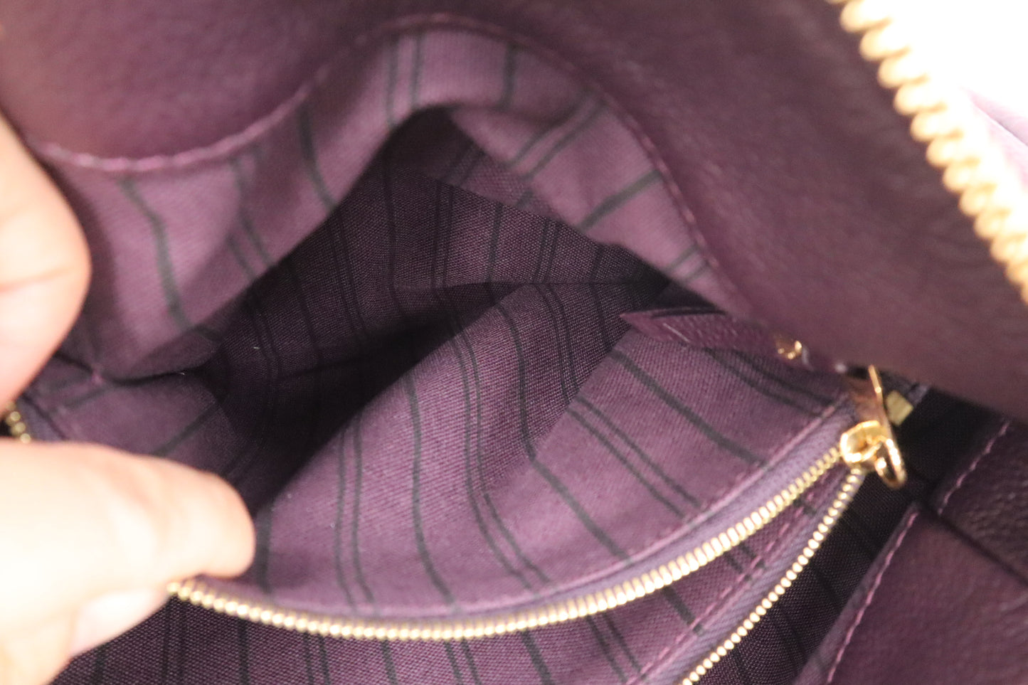 Louis Vuitton Audacieuse in Purple Empreinte Leather