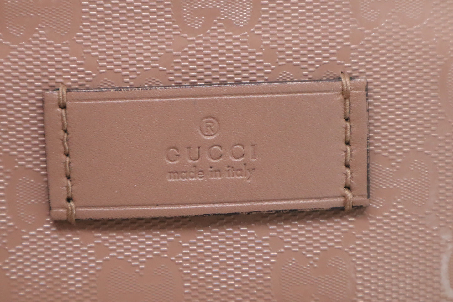 Gucci Inprime Tote in Pink Coated Canvas