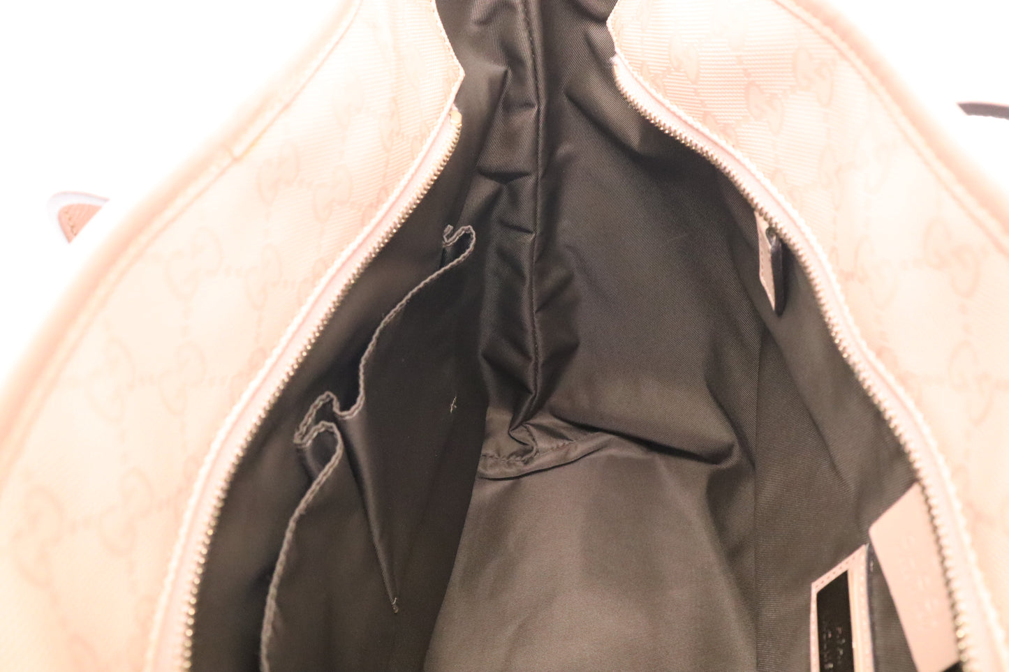 Gucci Inprime Tote in Pink Coated Canvas