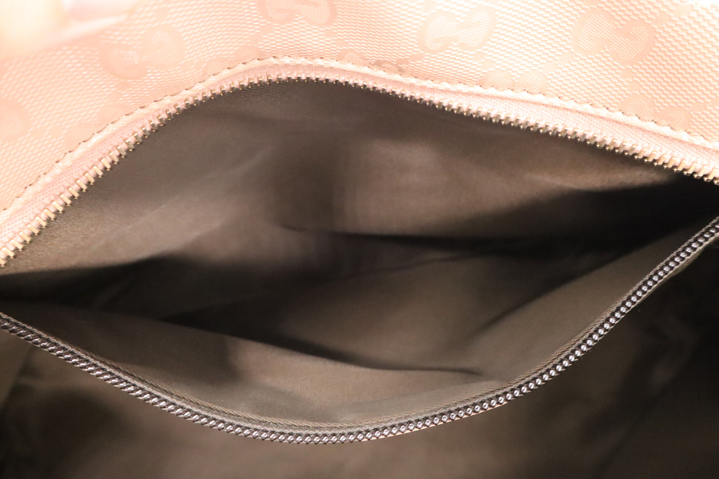 Gucci Inprime Tote in Pink Coated Canvas