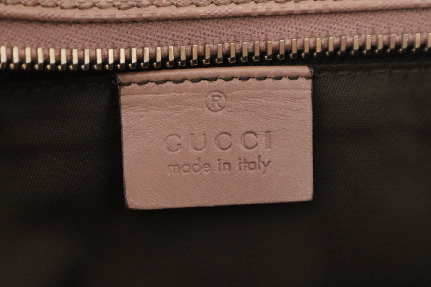 Gucci Inprime Tote in Pink Coated Canvas