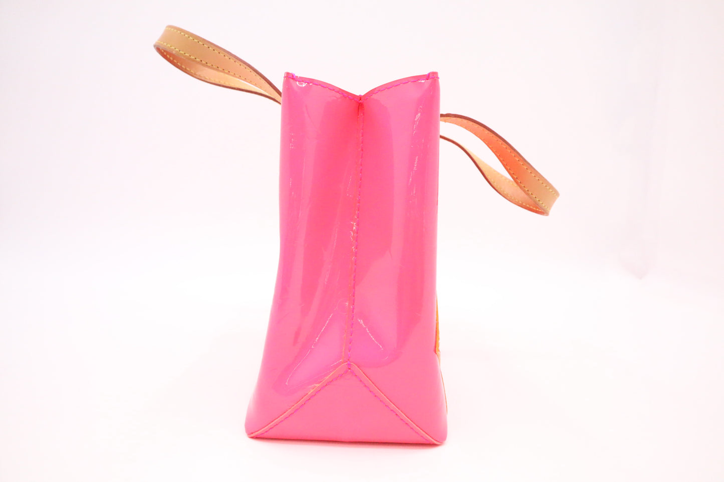 Louis Vuitton x Robert Wilson Reade PM in Pink & Orange Vernis Leather