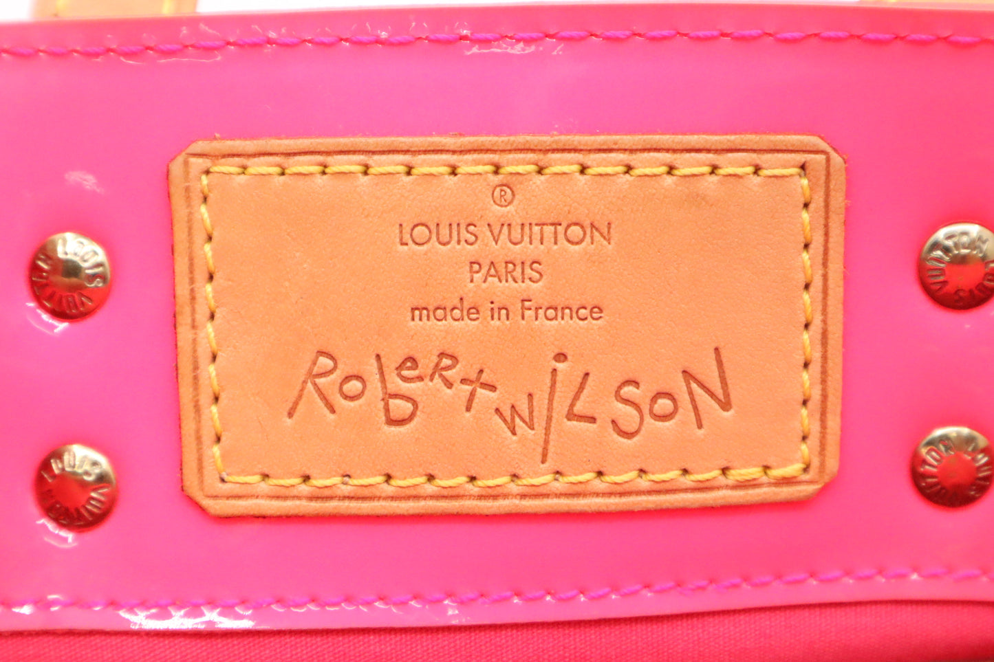 Louis Vuitton x Robert Wilson Reade PM in Pink & Orange Vernis Leather